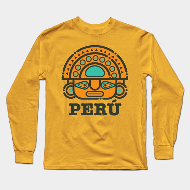 Tumi - Inca - Peru Long Sleeve T-Shirt by verde